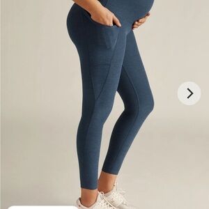 Beyond Yoga Navy Blue Maternity Leggings